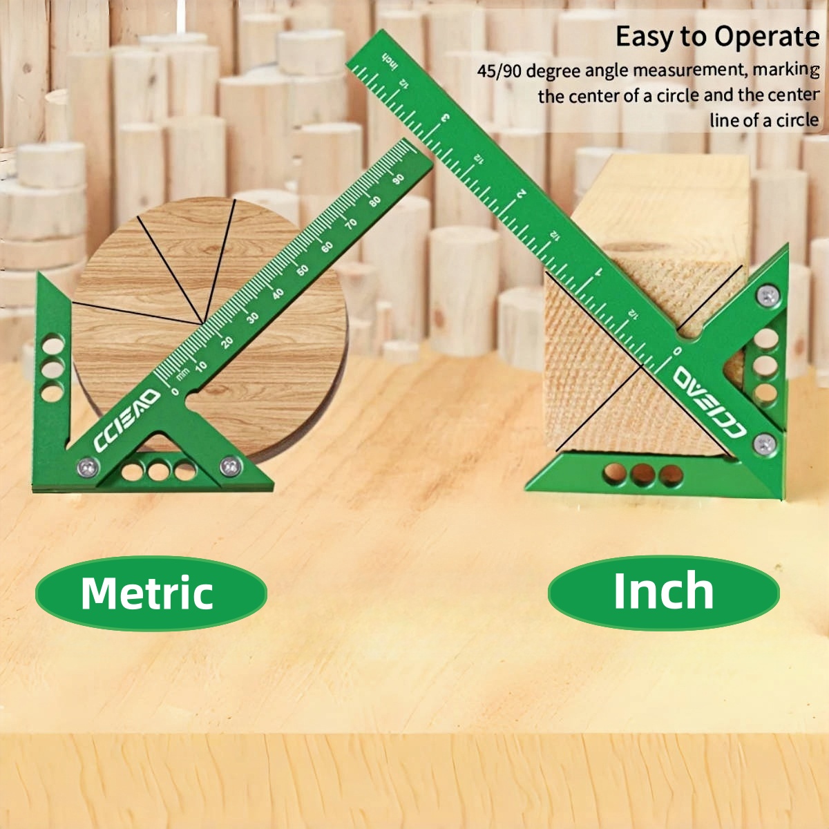 Marking Gauge Tool - Aluminum Alloy Center Finder Line Gauge