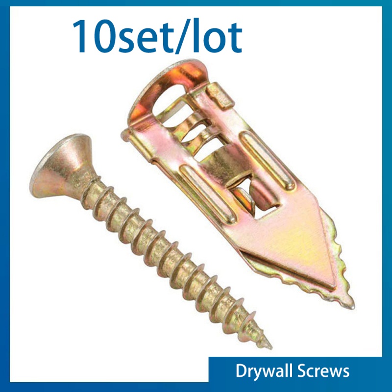 Woodworking Hatchet - 10pcs/lot Drilling Anchors Screws Drywall Anchor