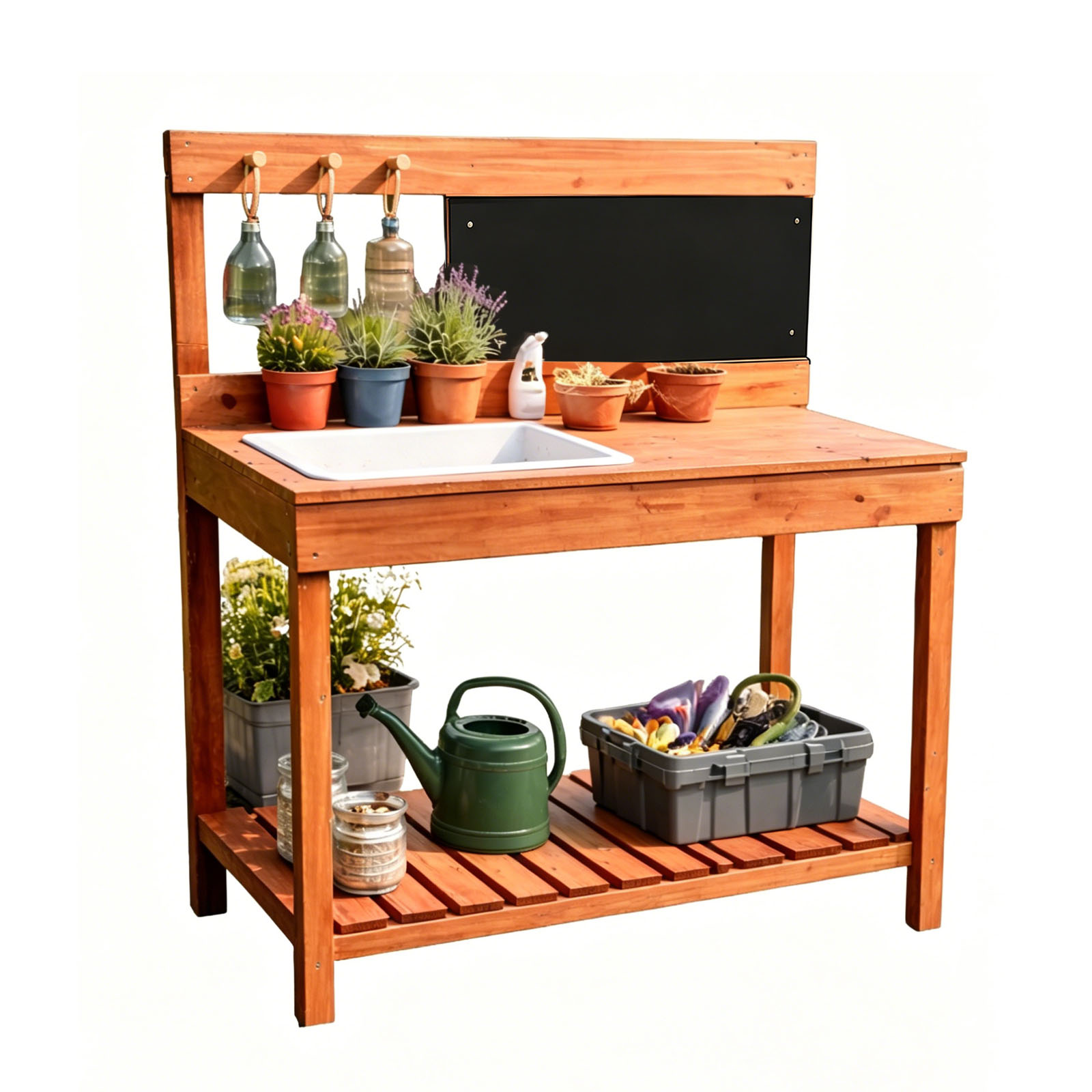 Woodworking For Kids - Wooden Potting Benches For Children Outdoor