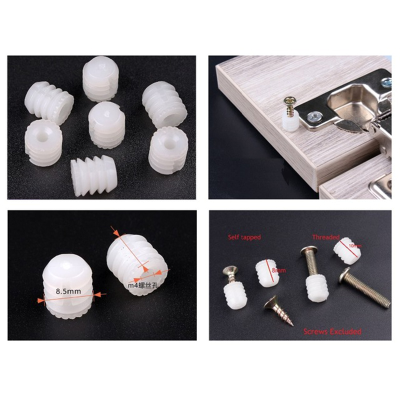Woodworking Hatchet - 1000Pcs/Lot M4 Nylon Nut anchor tube