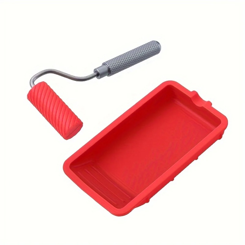 Woodworking Glue Roller - Tray brush glue tool silicone box