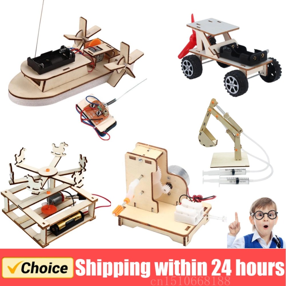 Woodworking Kits For Kids - DIY Boat Model Science Toys Kids