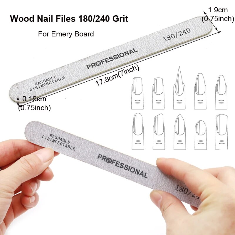 100Pcs Wooden Nail File Profes - Woodworking Files ulasan dan harga