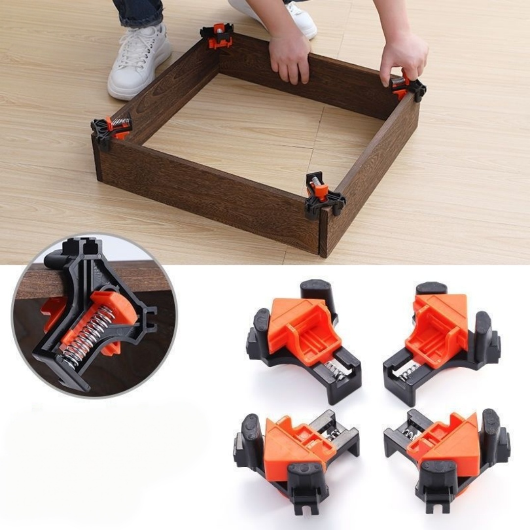 4pcs 90° Right Angle Clamp Fix - Furniture And Woodworking ulasan dan harga