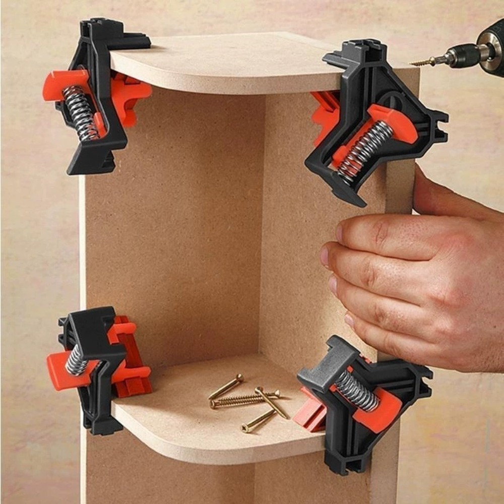 4pcs 90° Right Angle Clamp Fix - Furniture And Woodworking ulasan dan harga