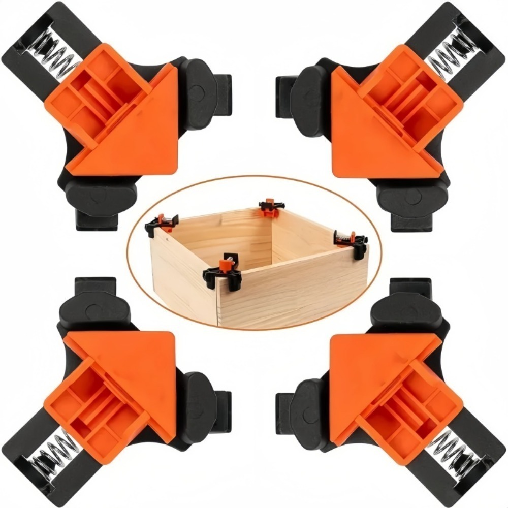 4pcs 90° Right Angle Clamp Fix - Furniture And Woodworking ulasan dan harga