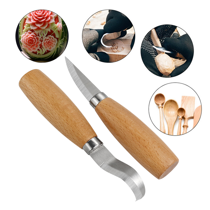 Stainless Iron Carving Knife B - Woodworking Knives ulasan dan harga