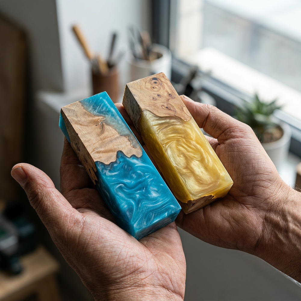 Marbled Epoxy Resin Burl Wood  - Woodworking Epoxy ulasan dan harga