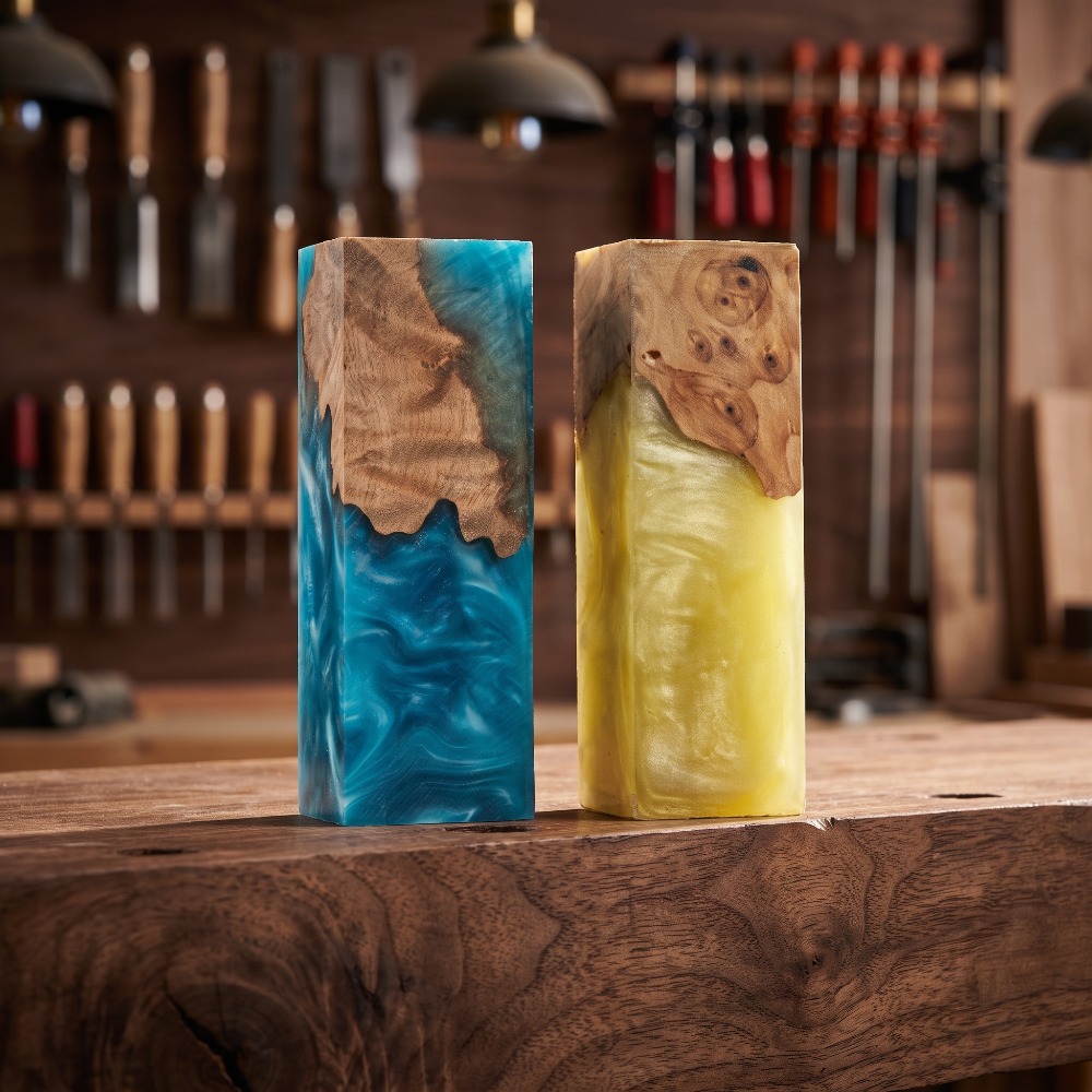 Marbled Epoxy Resin Burl Wood  - Woodworking Epoxy ulasan dan harga