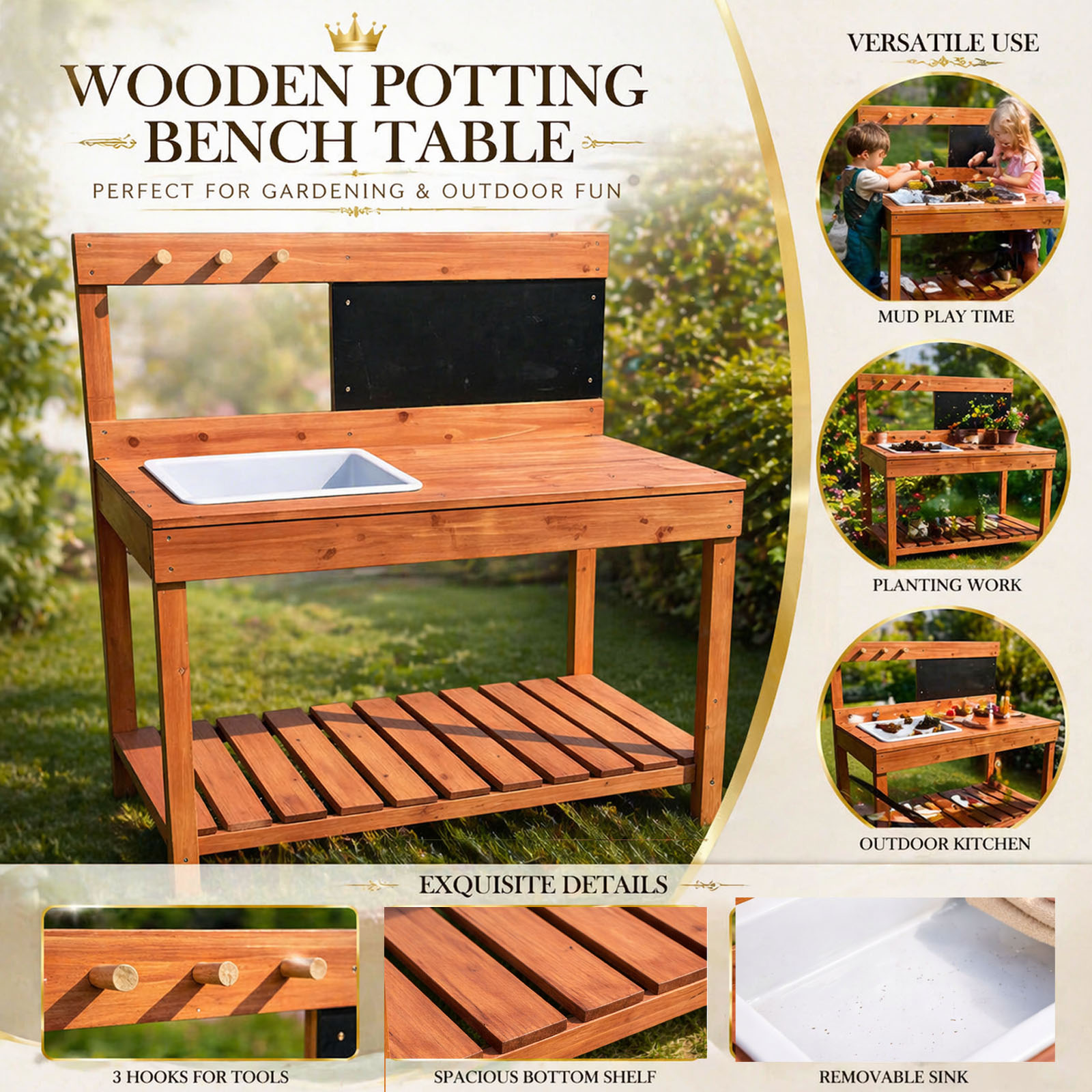Wooden Potting Benches For Chi - Woodworking For Kids ulasan dan harga