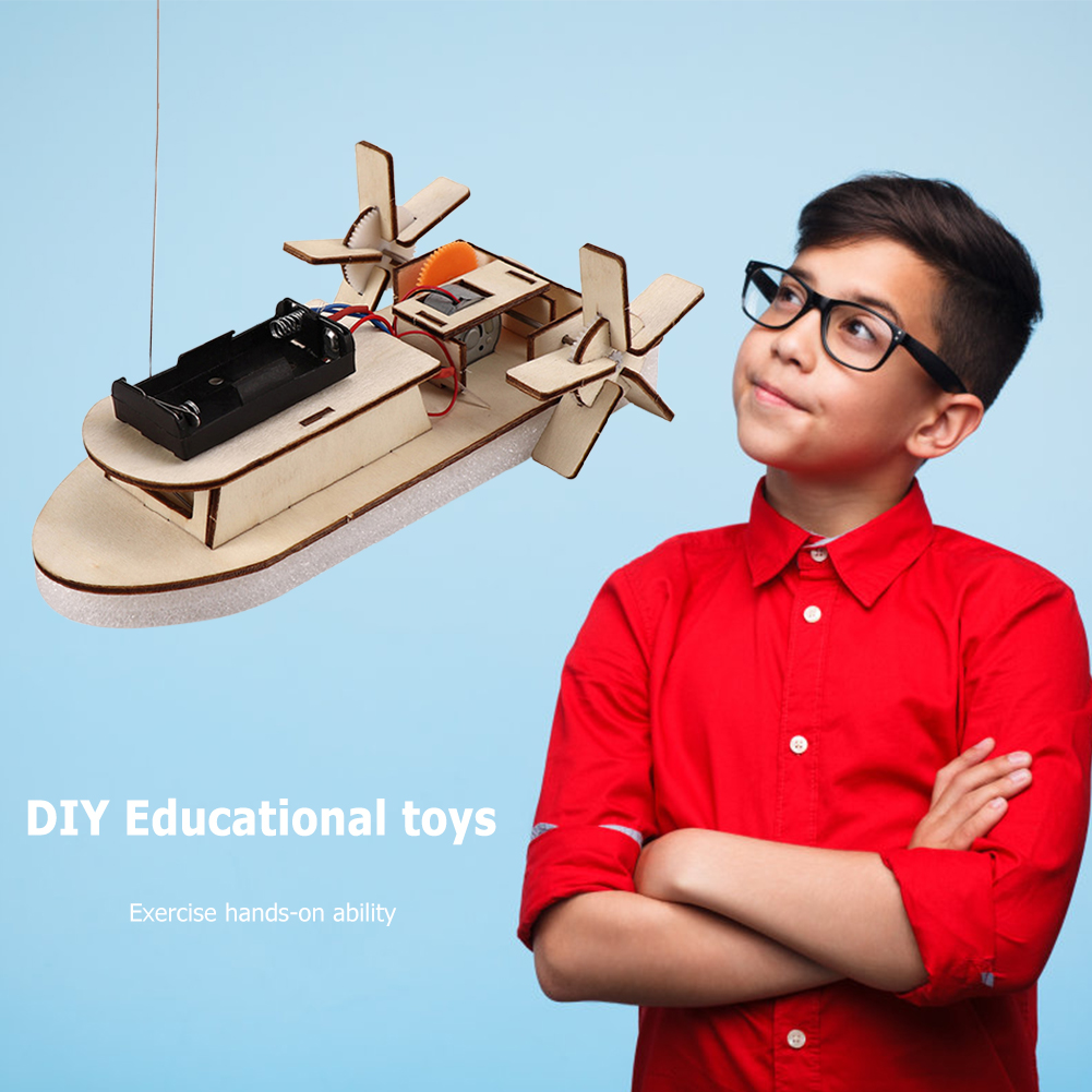 DIY Boat Model Science Toys Ki - Woodworking Kits For Kids ulasan dan harga