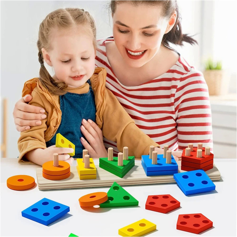 Montessori Wooden Toys Color S - Woodworking For Kids ulasan dan harga