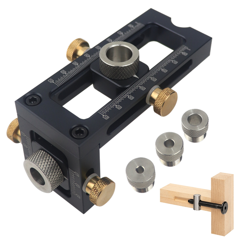 2 in 1 Doweling Jig Kit Drill  - Woodworking Kits For Kids ulasan dan harga