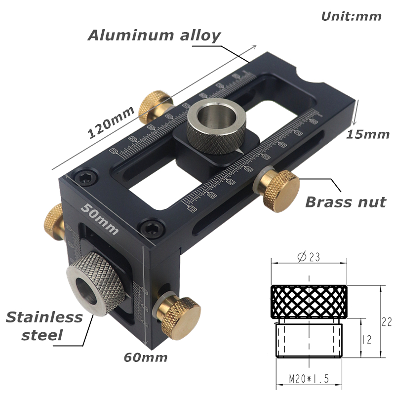 2 in 1 Doweling Jig Kit Drill  - Woodworking Kits For Kids ulasan dan harga