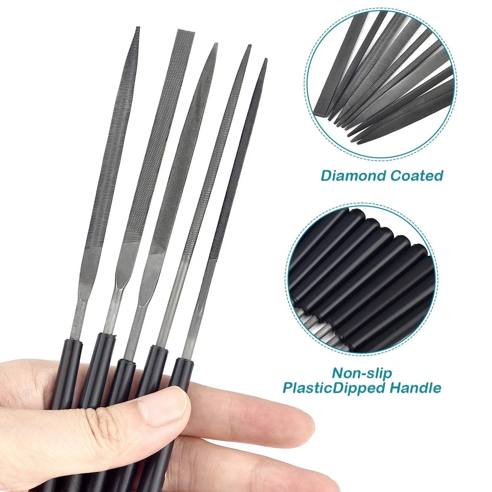 3/5/10pcs Needle File Set Meta - Woodworking Files ulasan dan harga