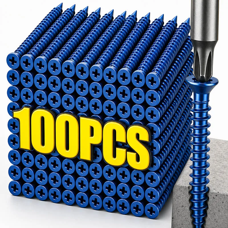 Concrete Screws Anchor Blue Fl - Woodworking Hatchet ulasan dan harga