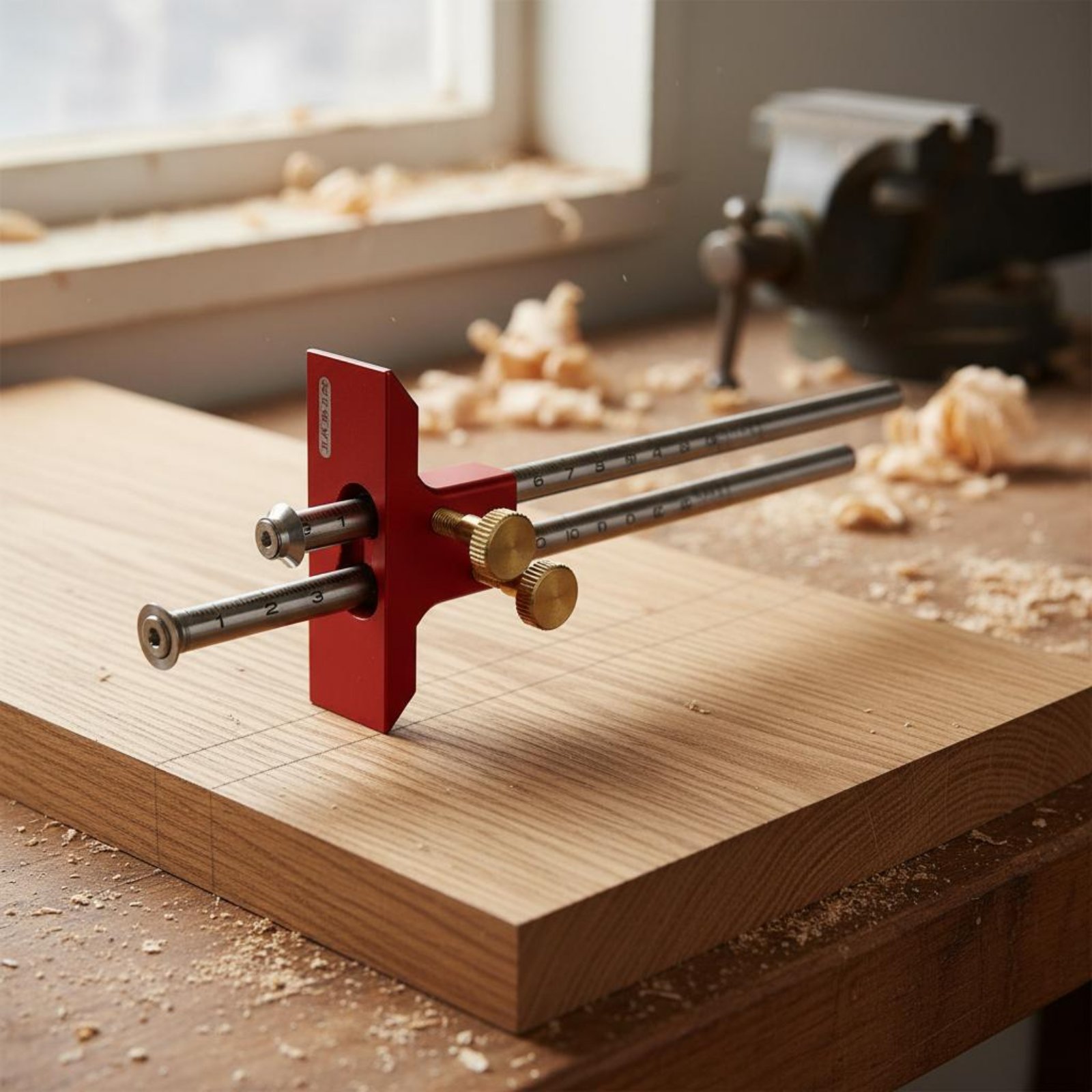 Double Head Marking Gauge Alum - Marking Gauge Tool ulasan dan harga