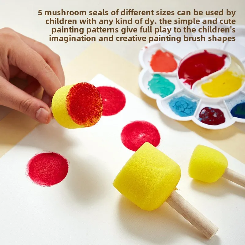 10 Pcs Set Wooden Handle Mushr - Woodworking For Kids ulasan dan harga
