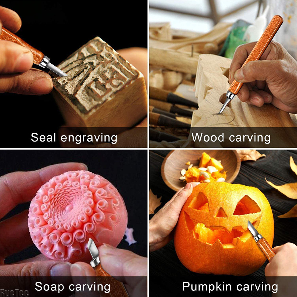 12Pcs SK2 Woodworking Carving  - Woodworking Knives ulasan dan harga